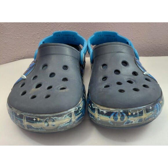 Star Wars Crocs Kids Size C13 Black Clogs X-Wing TIE Fighter Limited Edition - Picture 2 of 10